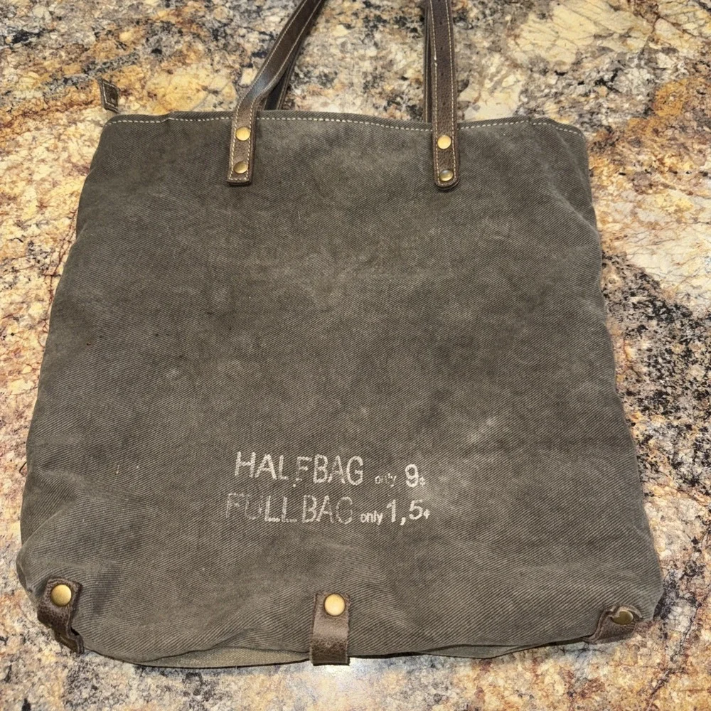 Myra‎ Bags Womens Vtg Look Bicycle Upcycled Materials Tote Bag Purse